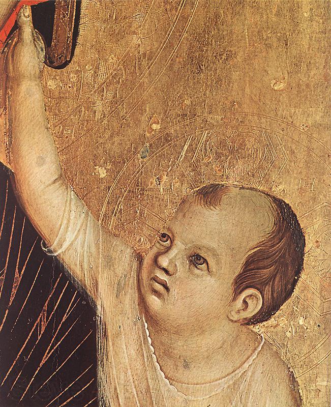 Duccio di Buoninsegna Crevole Madonna (detail) sdg France oil painting art